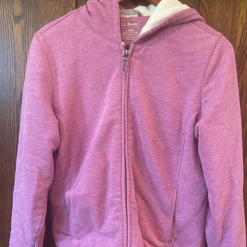 LLBean Sherpa lined hoodie
